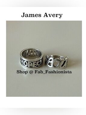 James Avery Sterling silver rings retired